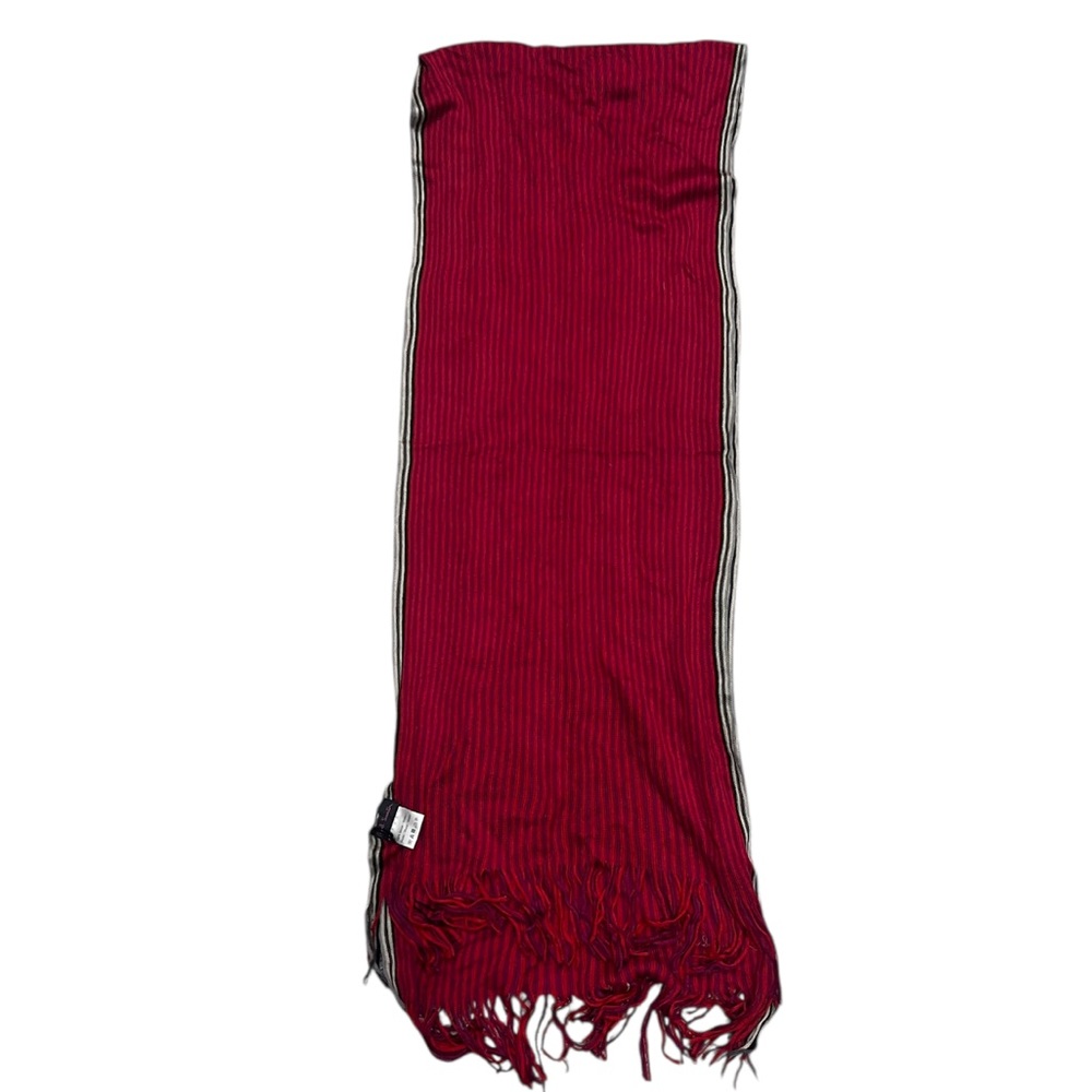 💥SALE! Paul Smith Pink Scarf with Charcoal Stripes